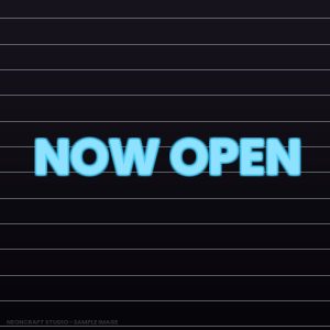 Now Open Business Sign