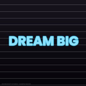 Dream Big Cloud Neon